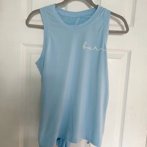 Burn Boot Camp tie in the back tank